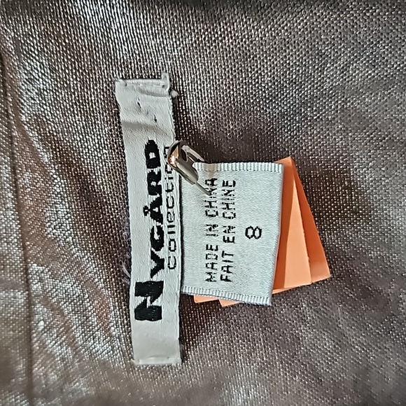 Nygard Shimmering Cropped Pewter Gray Cocktail Jacket - Picture 5 of 6